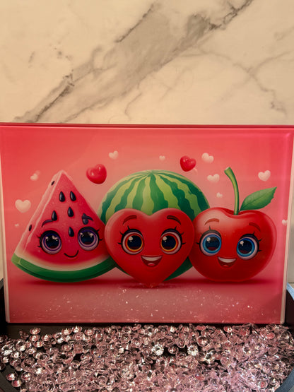 8X11 Glass Chopping Board - Plain Finish