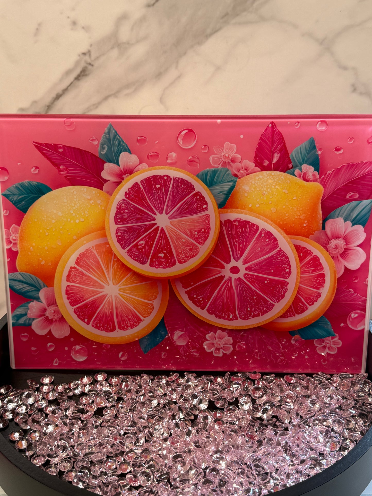 8X11 Glass Chopping Board - Plain Finish