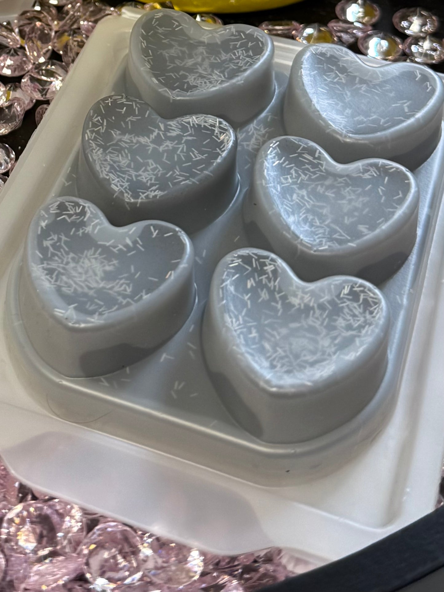 DUBAI COLLECTION - 6 Heart Luxury Wax Melt Slab Clamshells
