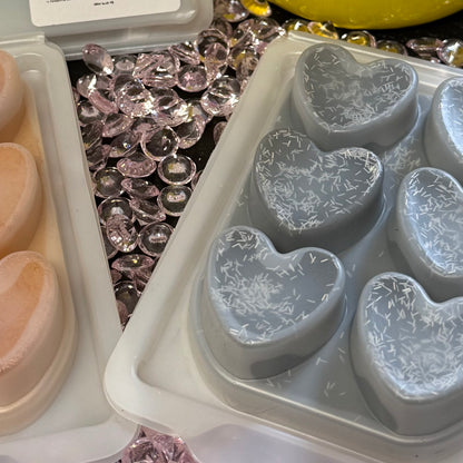DUBAI COLLECTION - 6 Heart Luxury Wax Melt Slab Clamshells