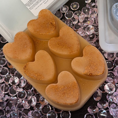 DUBAI COLLECTION - 6 Heart Luxury Wax Melt Slab Clamshells