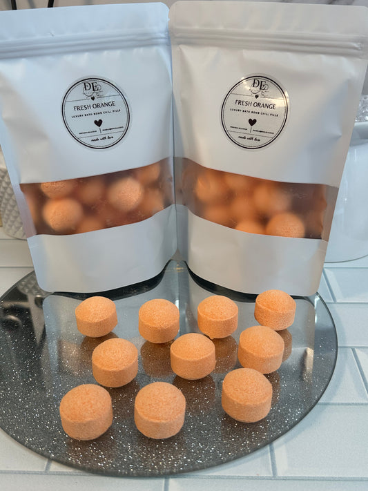 Bath Bomb Chill Pills - Fresh Orange