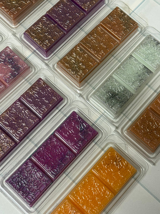 Halloween - Pumpkin Print Snap Bar Wax Melts  - Halloween Fragrances