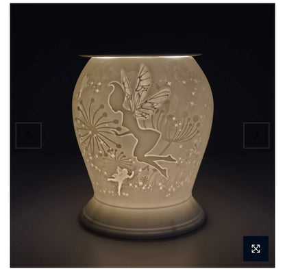 Porcelain Electric Wax Melter / Oil Burner - Fairy Tale