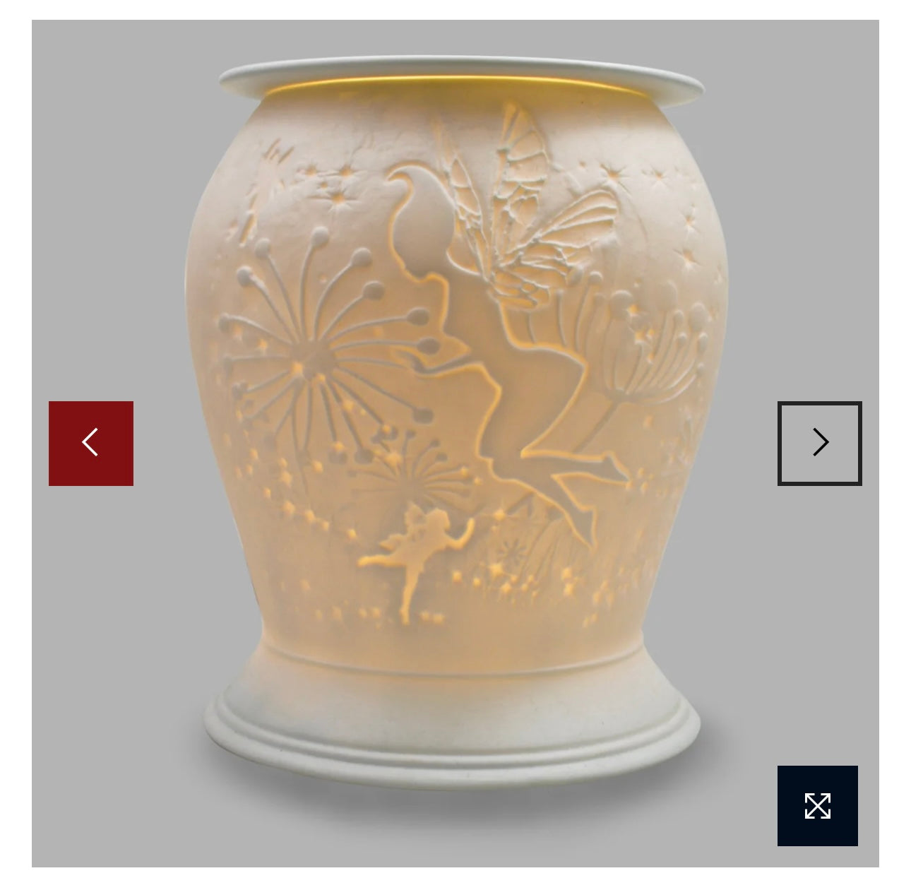 Porcelain Electric Wax Melter / Oil Burner - Fairy Tale