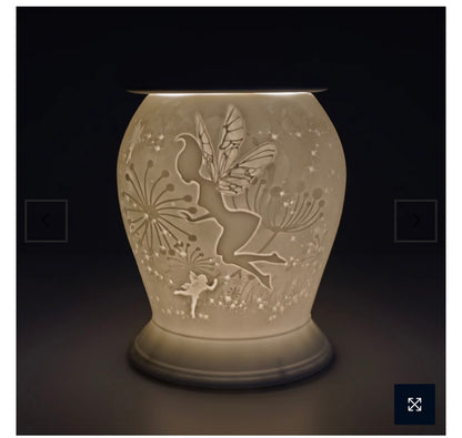 Porcelain Electric Wax Melter / Oil Burner - Fairy Tale