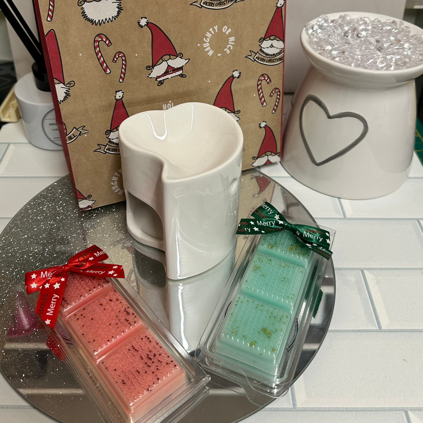 CHRISTMAS Ho Ho Ho Wax Melter Bundle