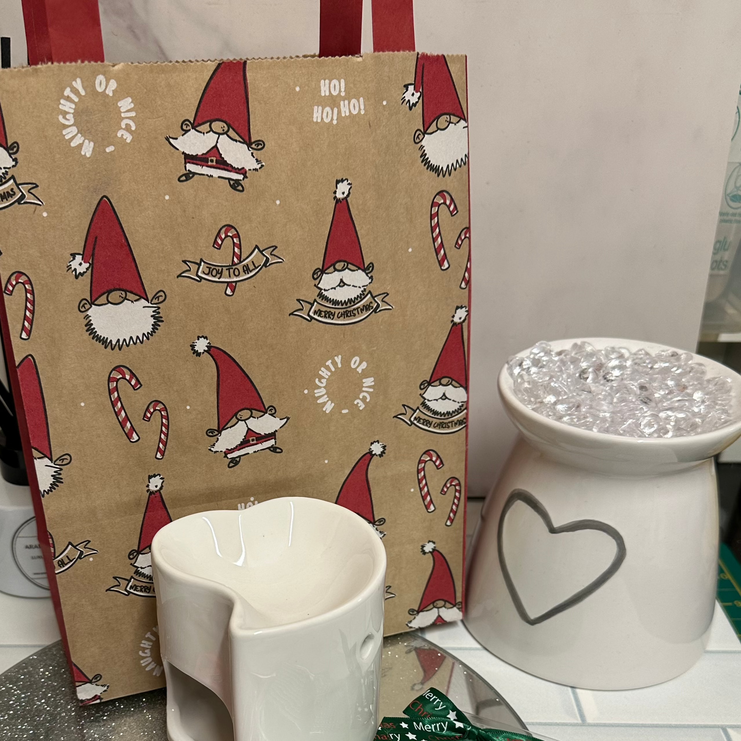 CHRISTMAS Ho Ho Ho Wax Melter Bundle