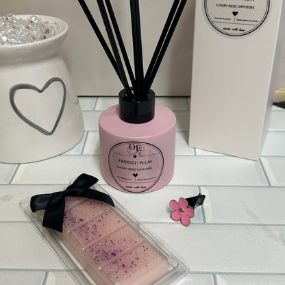 Luxe Diffuser & Wax Bundle - Frosted Plum