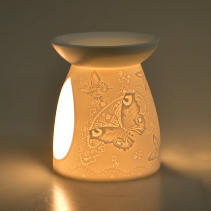 Butterfly Porcelain Oil Burner/Wax Melter