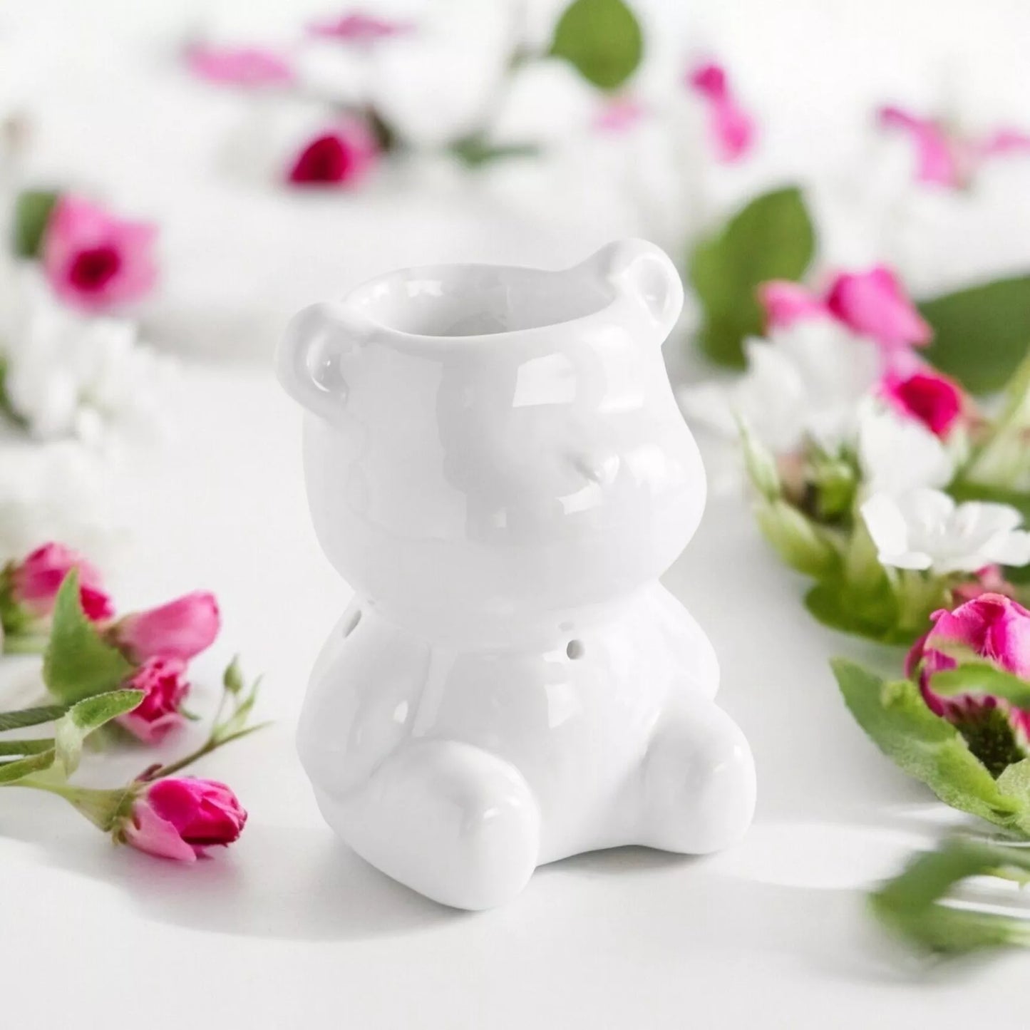 White Teddy Bear Burner/Wax Melter