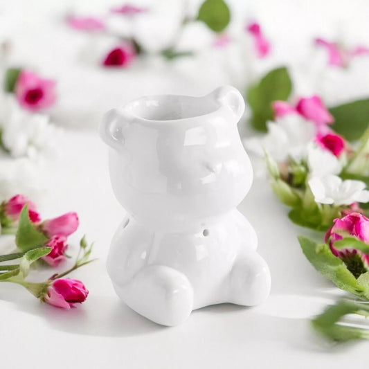 White Teddy Bear Burner/Wax Melter