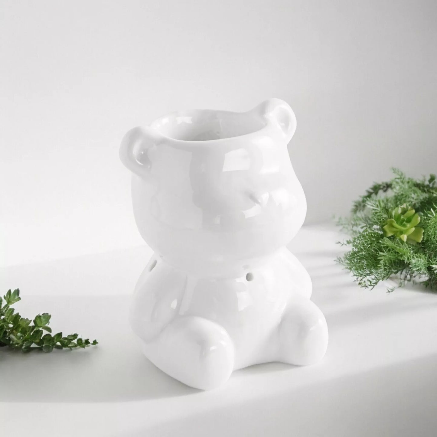 White Teddy Bear Burner/Wax Melter