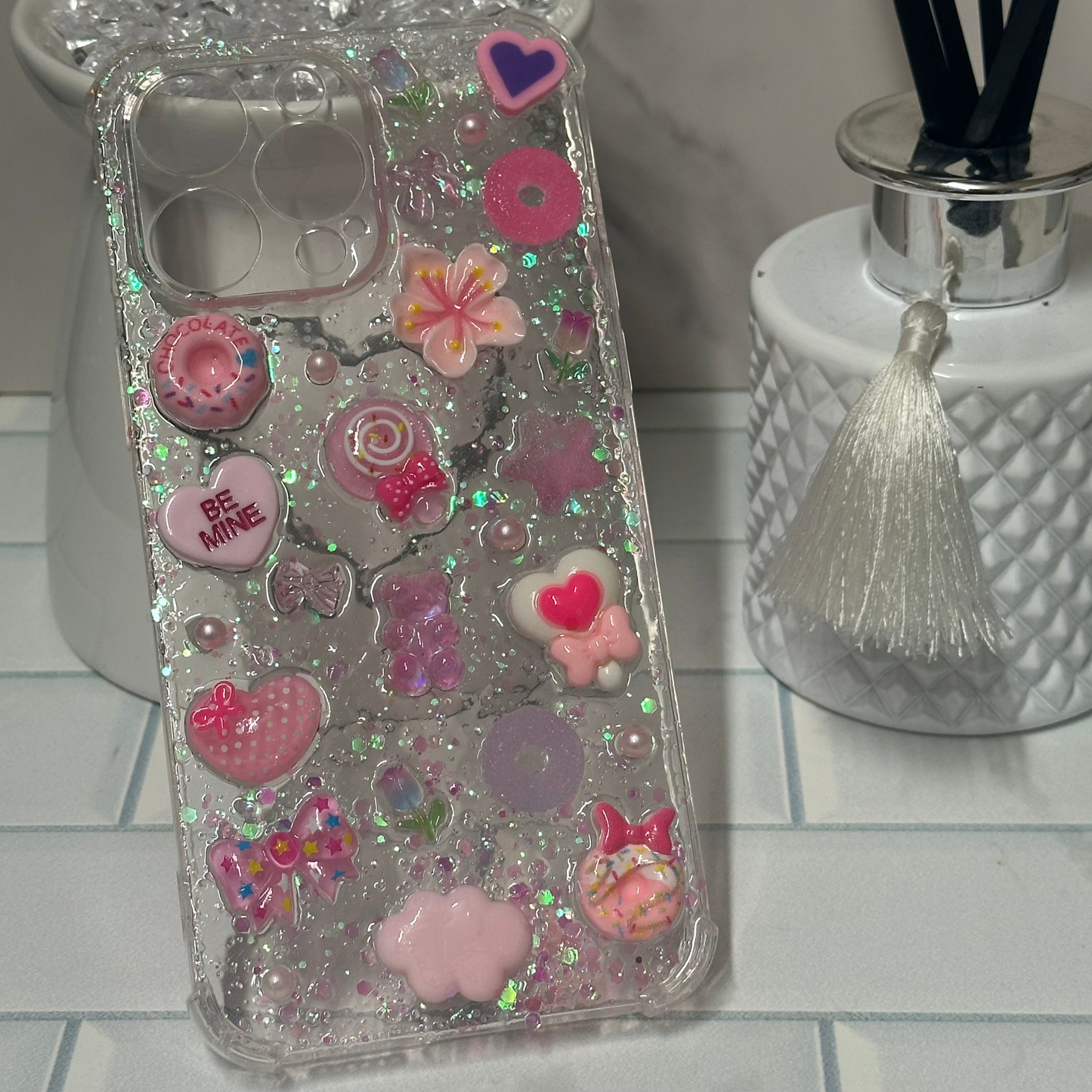 iPhone 14 Pro Max Customised Case - Princess Pink