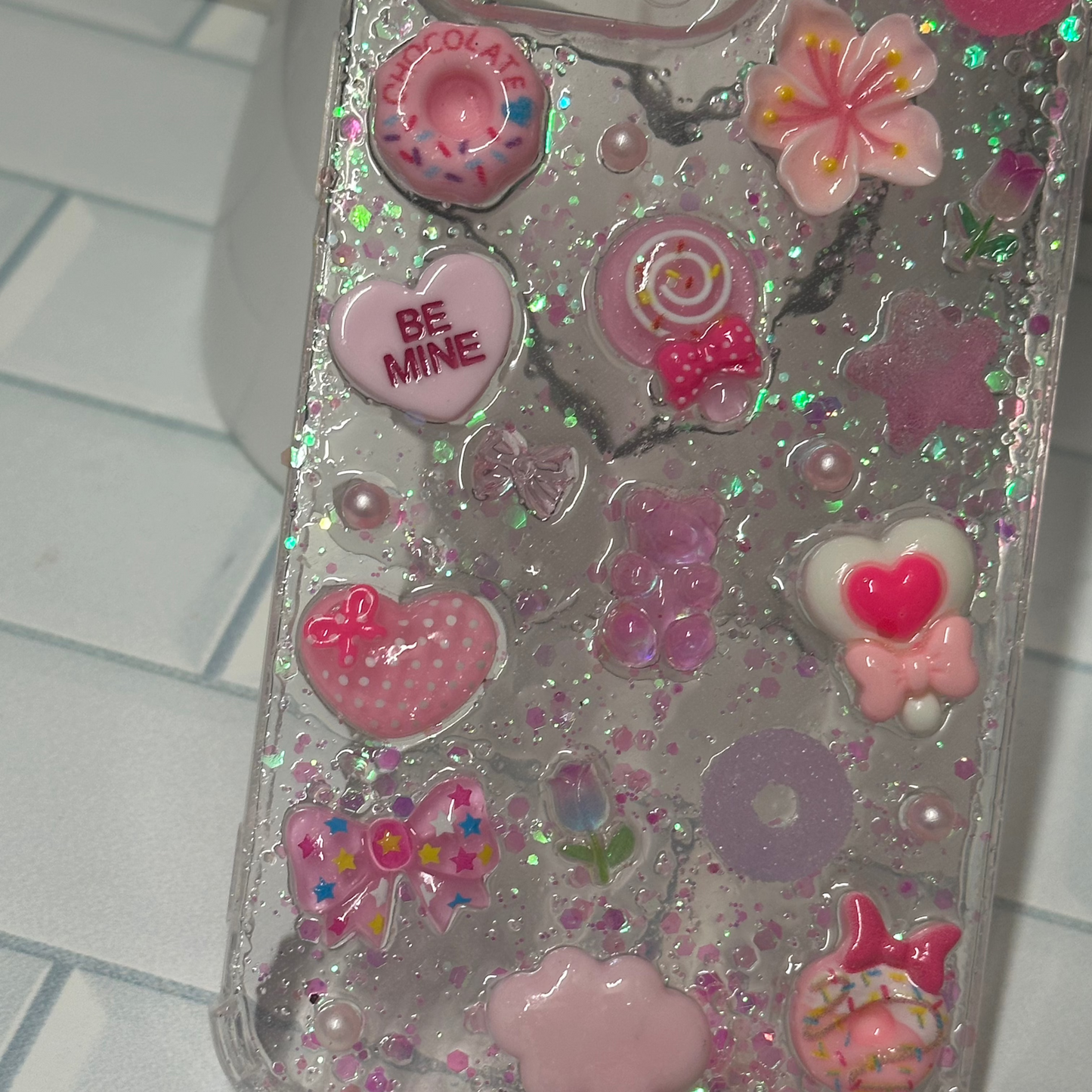 iPhone 14 Pro Max Customised Case - Princess Pink