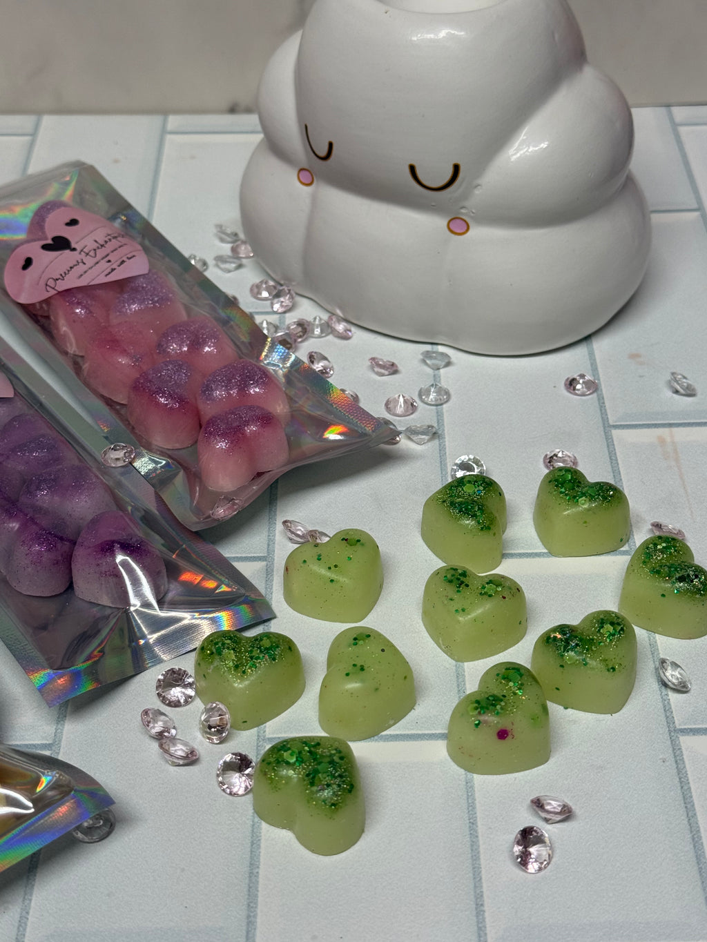 Luxury Wax Melt Chunky Hearts - Various Fragrances