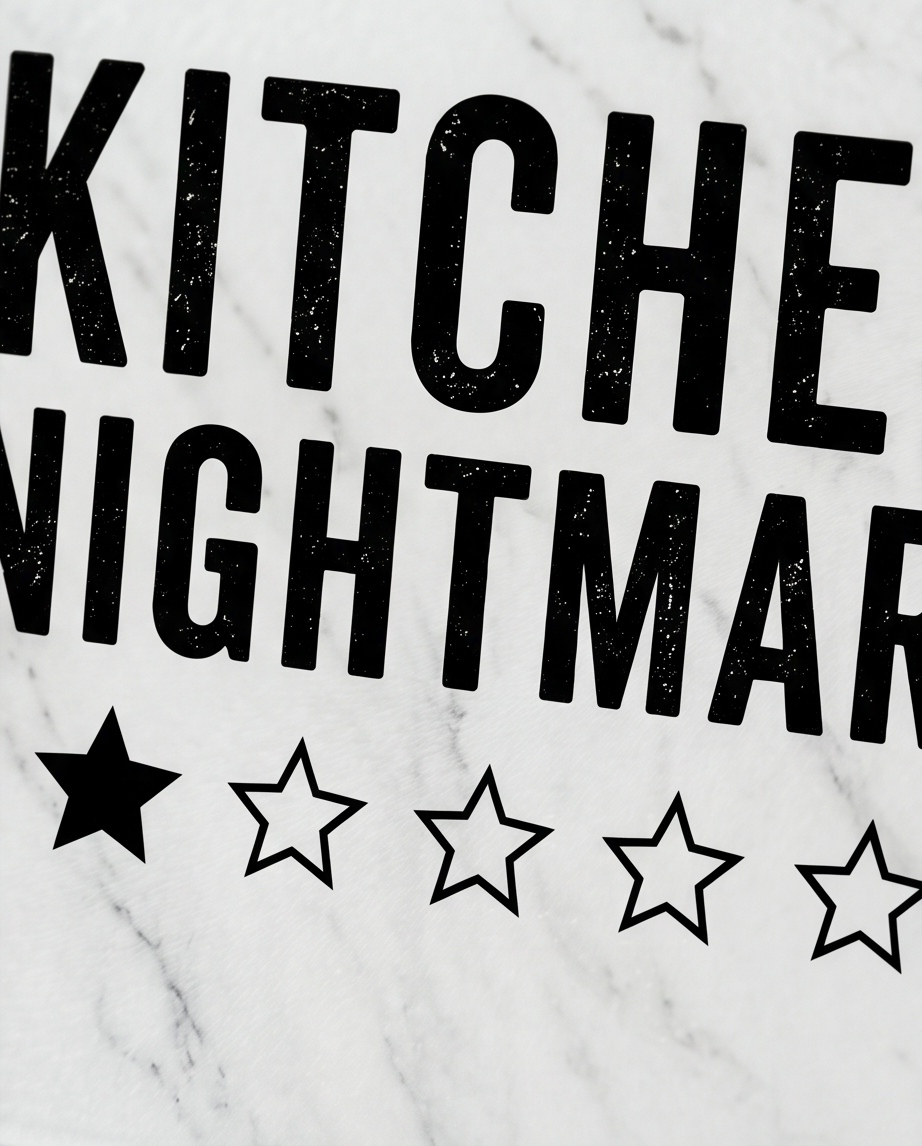 Kitchen Nightmares Personalised Glass Chopping Board - Small or Large