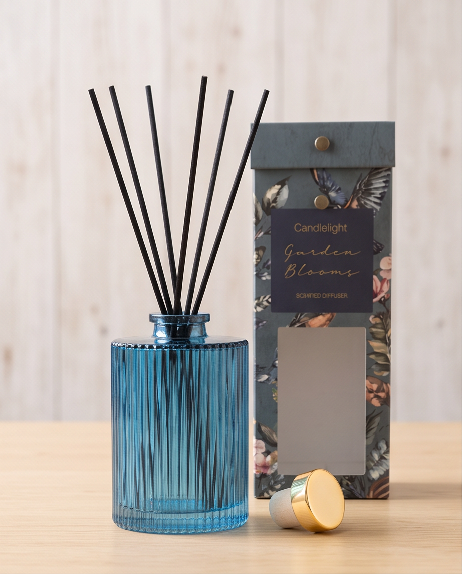 200ml Garden Bloom Ridged Reed Diffuser