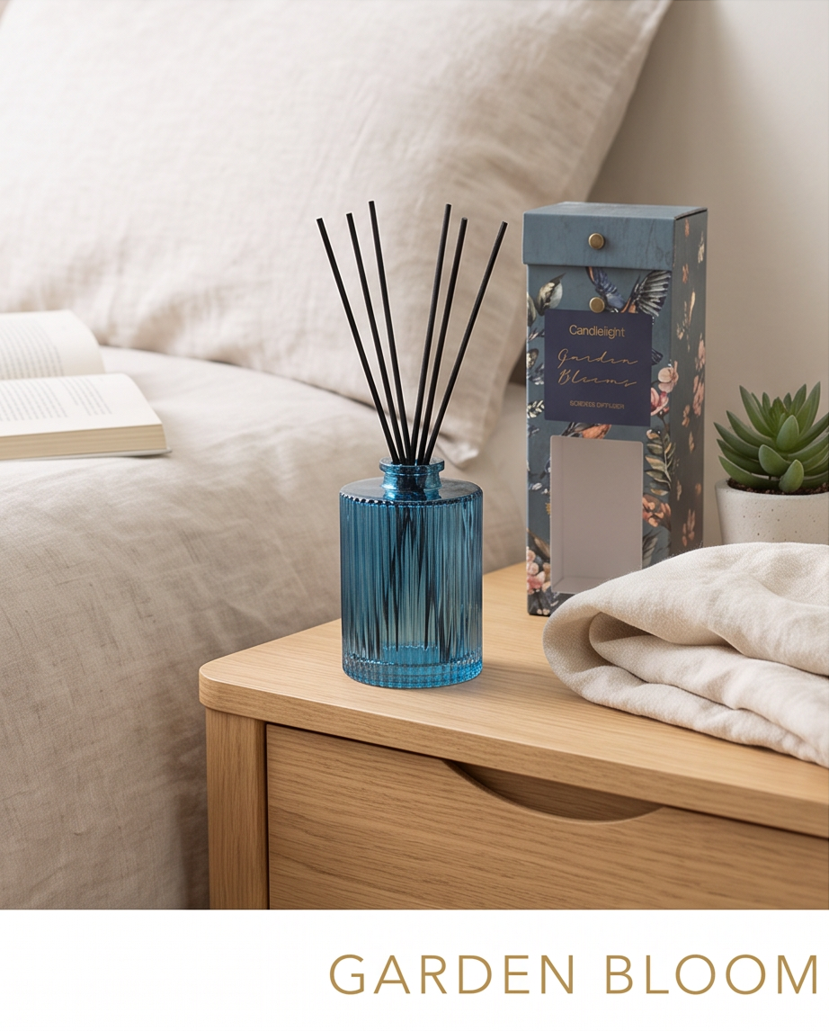 200ml Garden Bloom Ridged Reed Diffuser