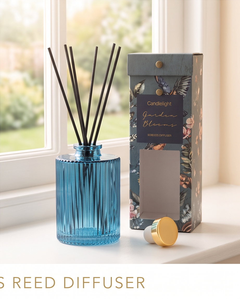 200ml Garden Bloom Ridged Reed Diffuser