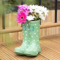 Light Green Wellie Boot Planter / Vase