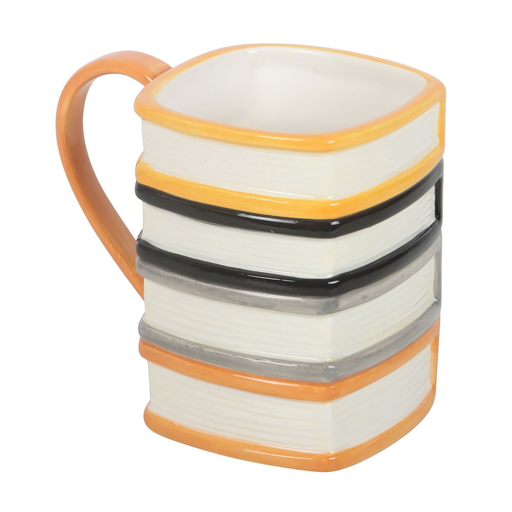 The Haunted Library Book Stack Mug