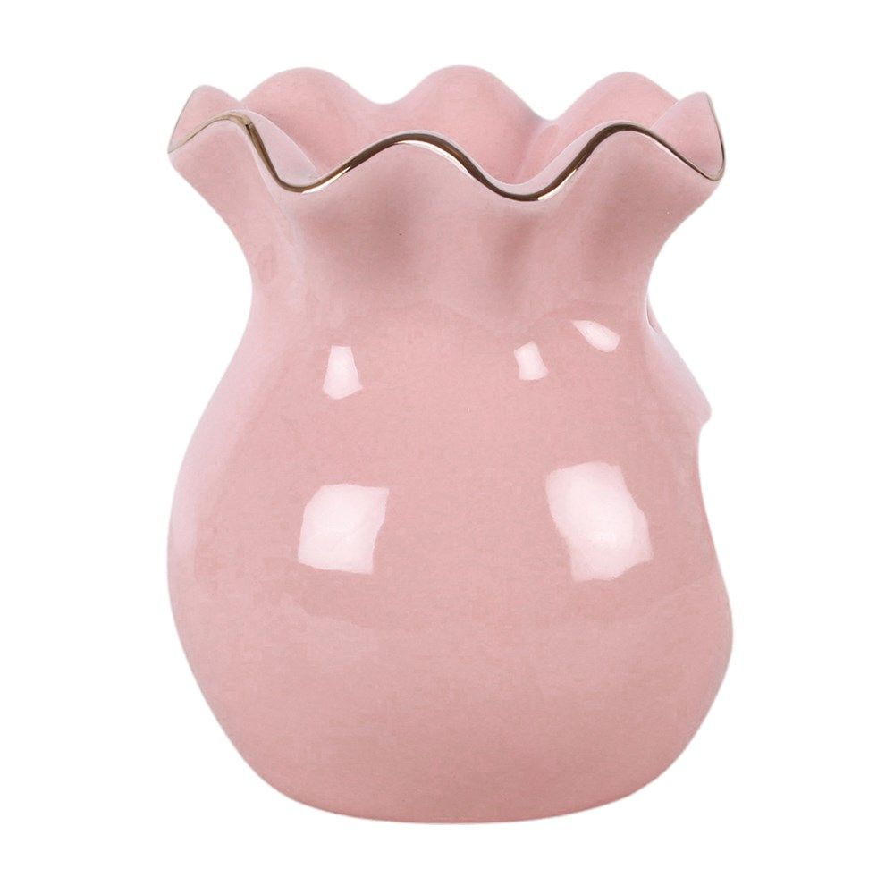 Pink Fluted Oil Burner/Wax Melter