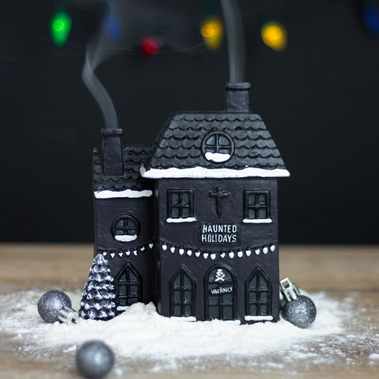 Halloween BackFlow Incense Cone Burners - Haunted House