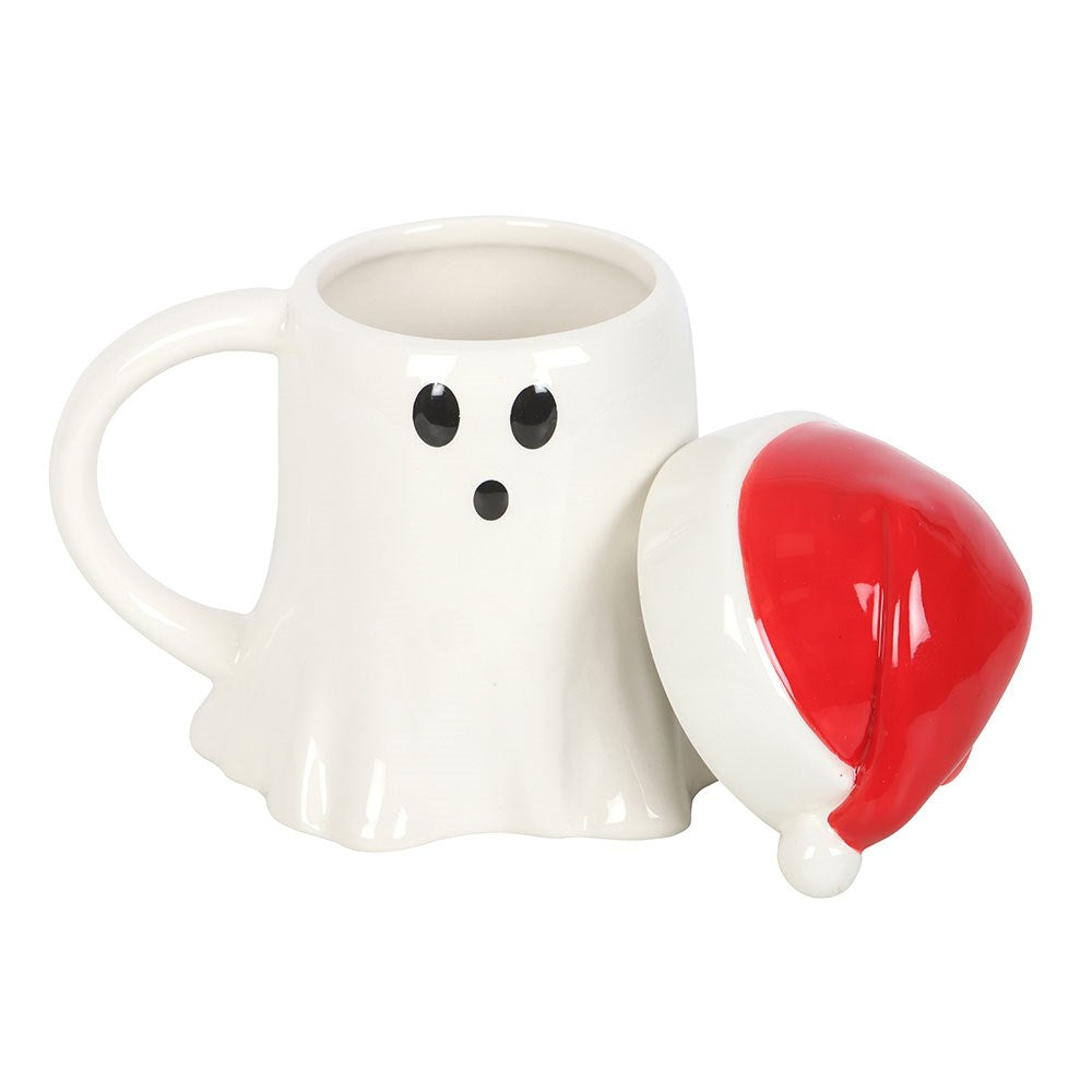 Ghost Shaped Santa Hat Mug