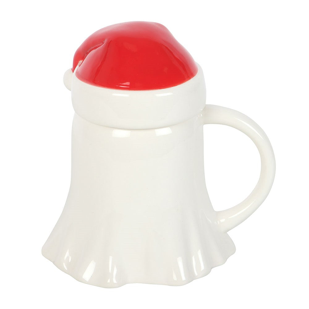 Ghost Shaped Santa Hat Mug