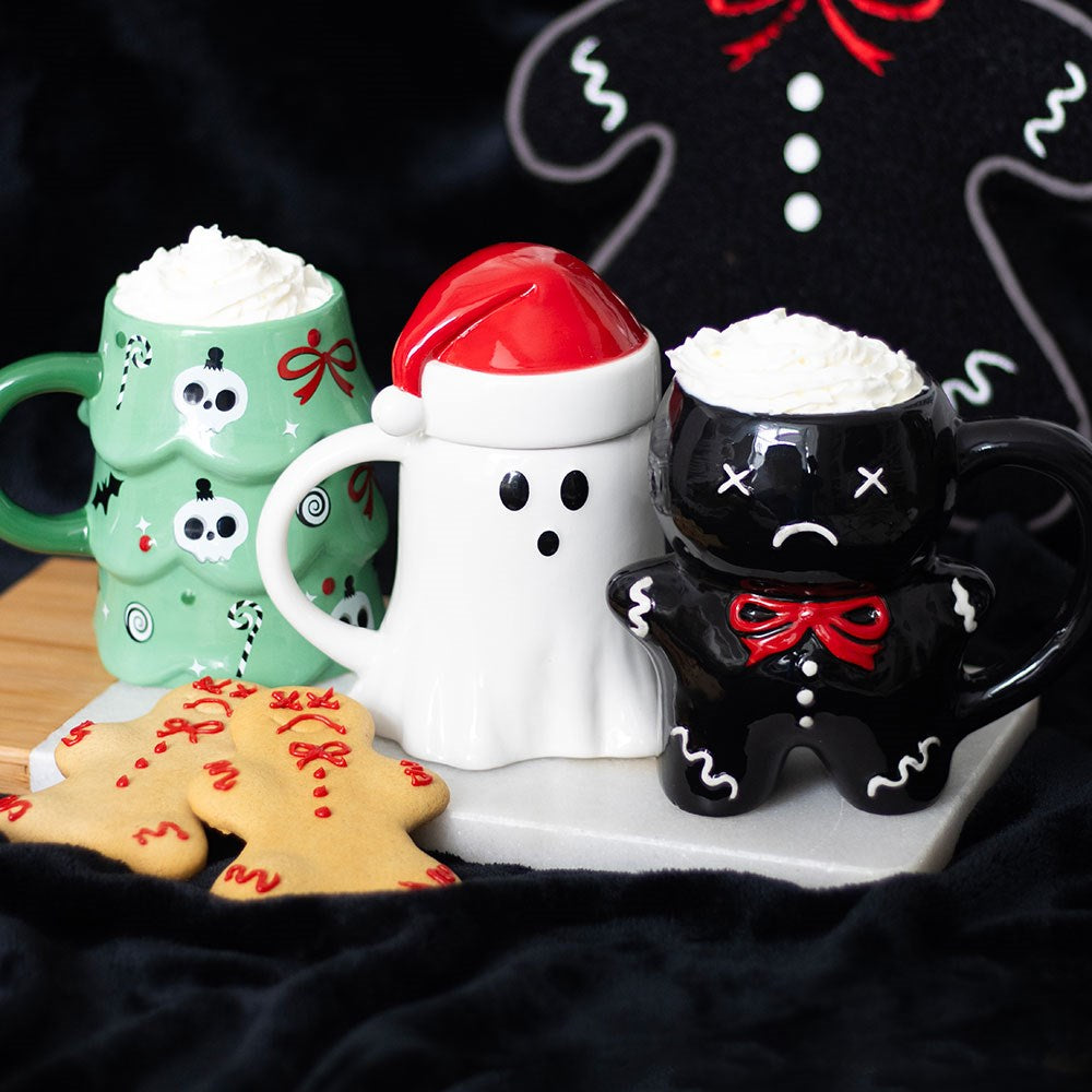 Ghost Shaped Santa Hat Mug
