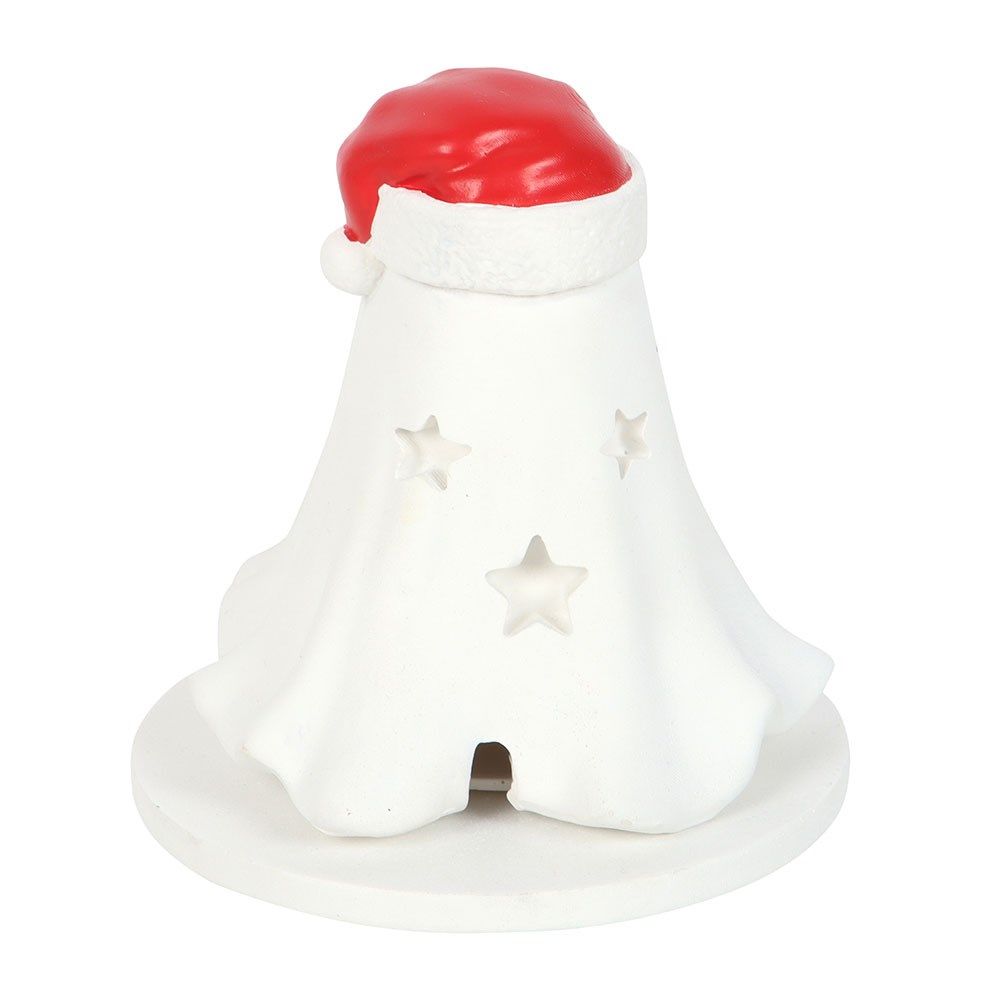 Ghost with Santa Hat  / Incense Cone Burner