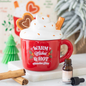 CHRISTMAS - Hot Chocolate Mug Shaped Oil Burner / Wax Meter