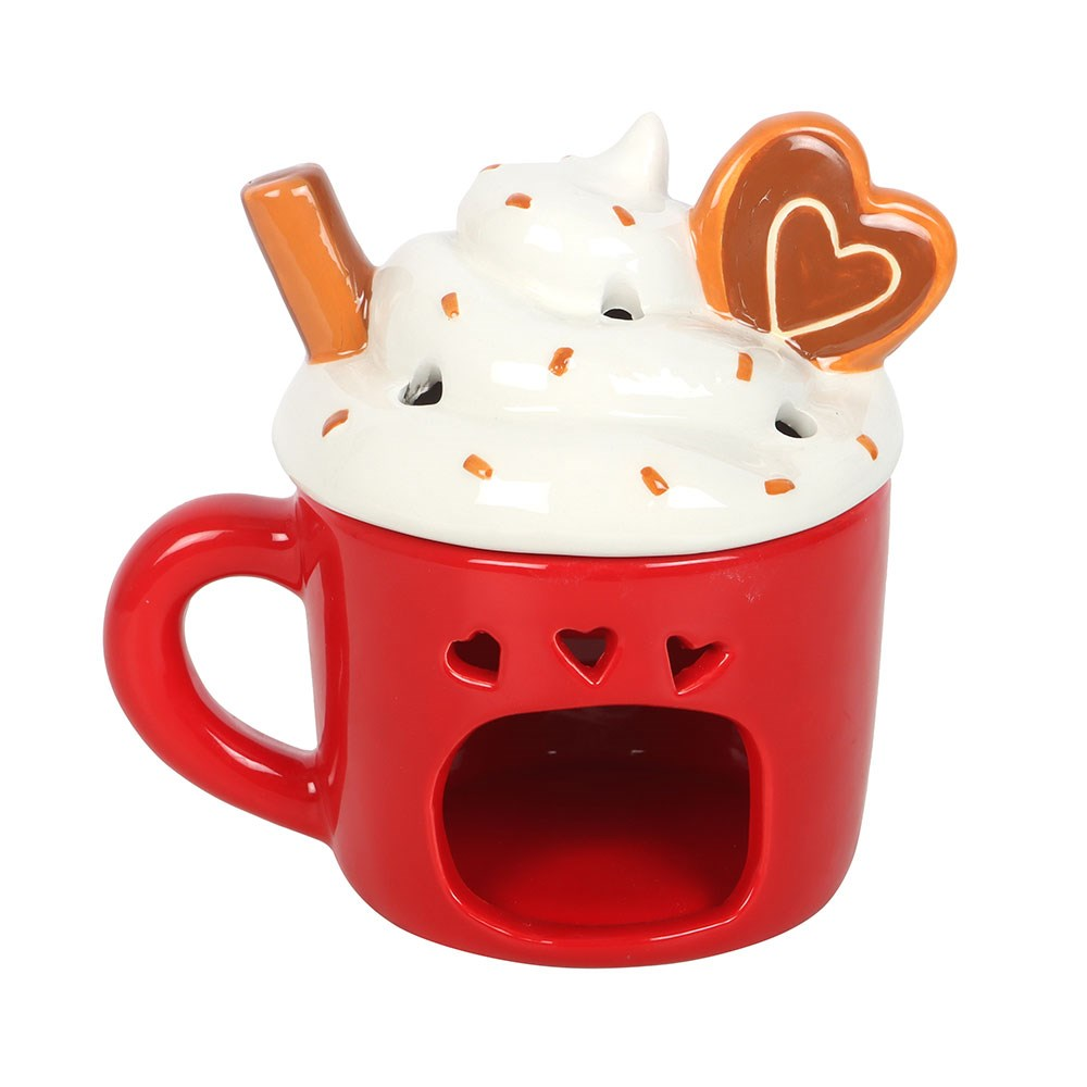CHRISTMAS - Hot Chocolate Mug Shaped Oil Burner / Wax Meter