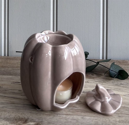 HALLOWEEN / AUTUMN  Pumpkin Oil Burner/Wax Melter - Mocha