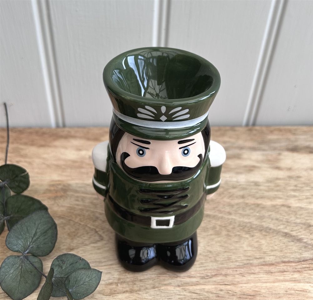 CHRISTMAS Nutcracker Oil Burner/Wax Melter - Dark Green