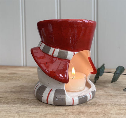 CHRISTMAS Jolly Snowman Oil Burner/Wax Melter