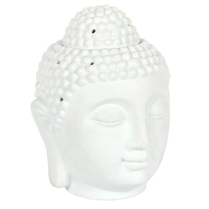 Giant Budha Head Oil Burner/Wax Melter - White