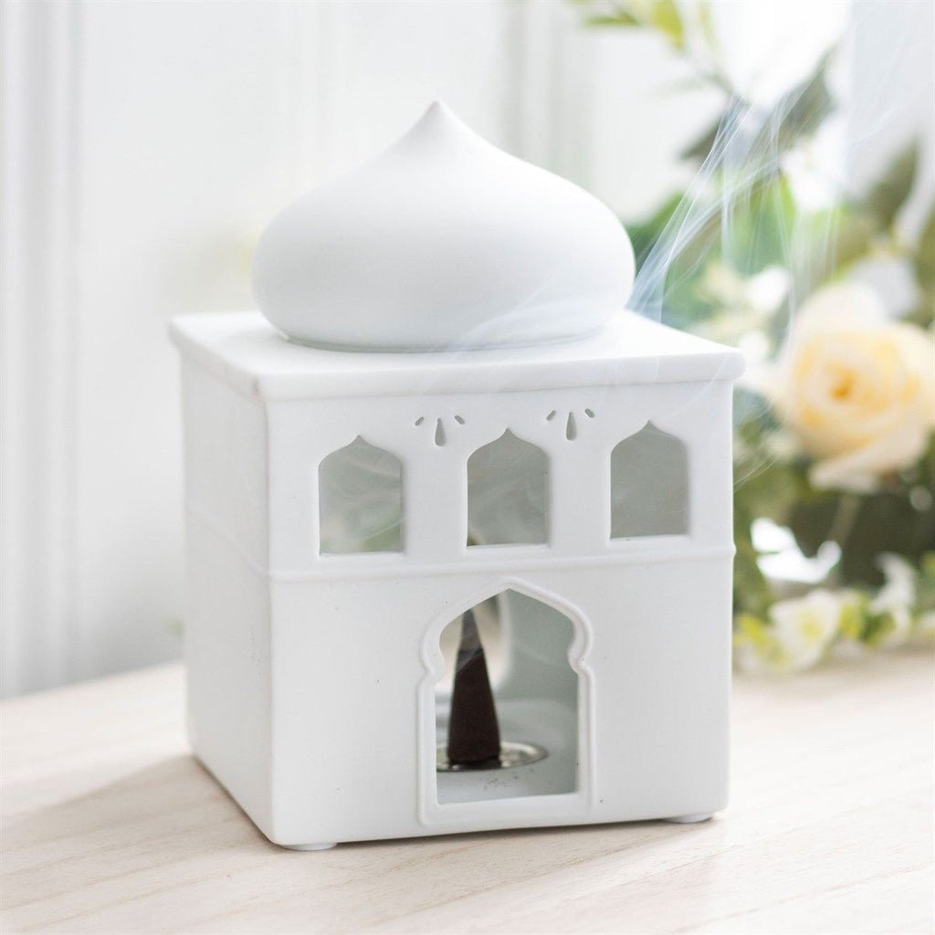 Off White Mosque Oil Burner / Wax Melter