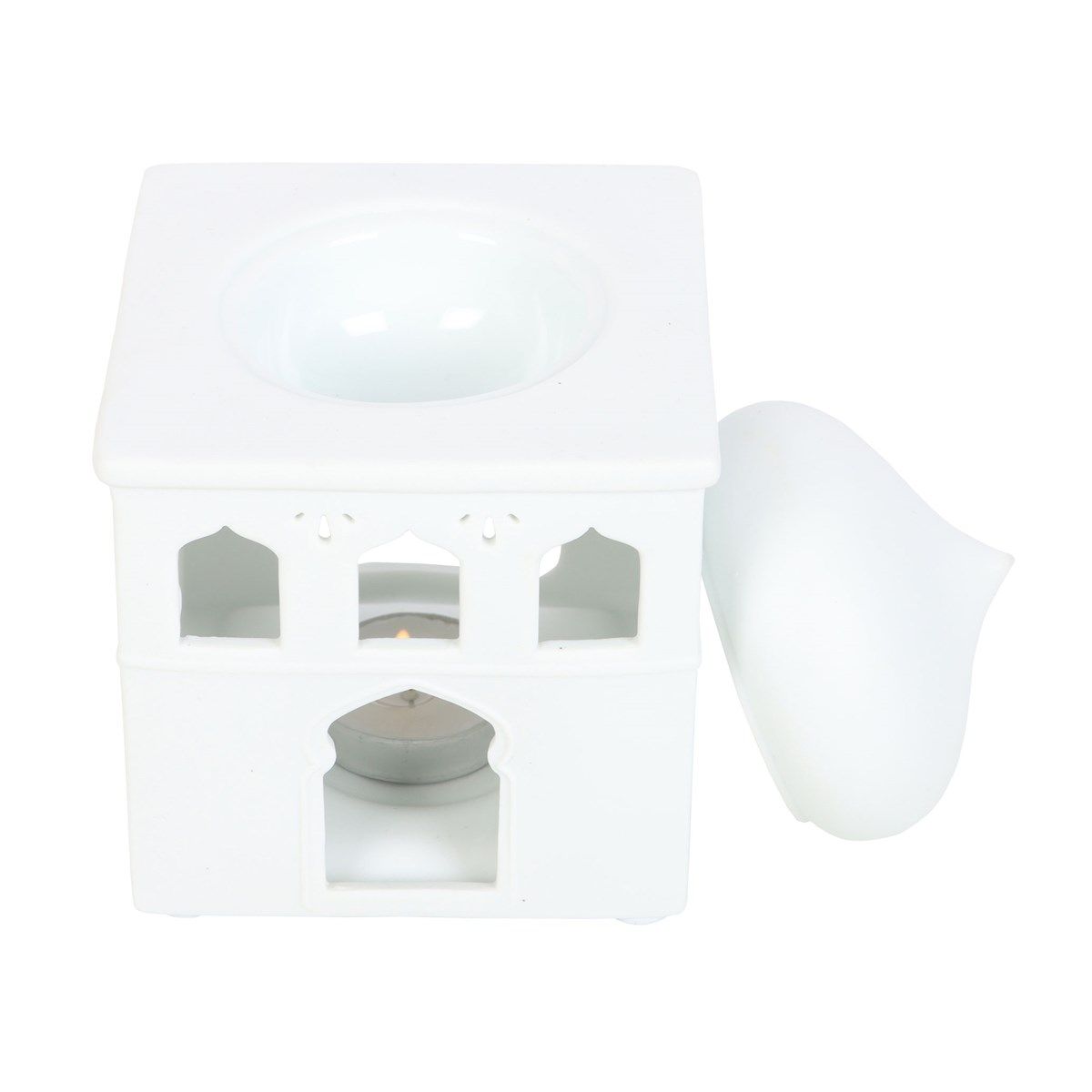 Off White Mosque Oil Burner / Wax Melter
