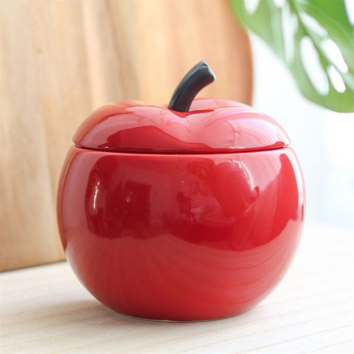 Red Ceramic Apple Burner/Wax Melter