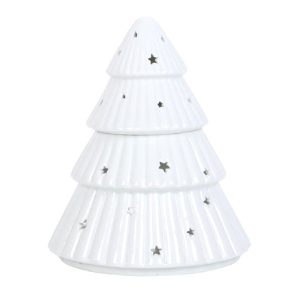 CHRISTMAS - White Christmas Tree  Oil Burner/Wax Melter