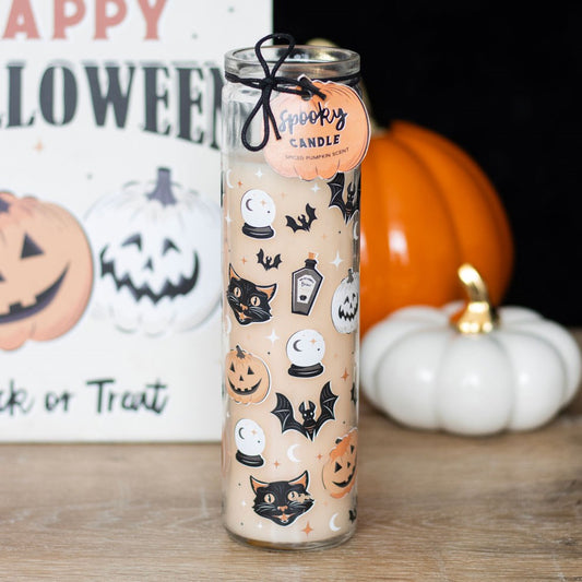 Halloween Spooky Spiced Pumpkin Tube Candle - Spiced Pumpkin