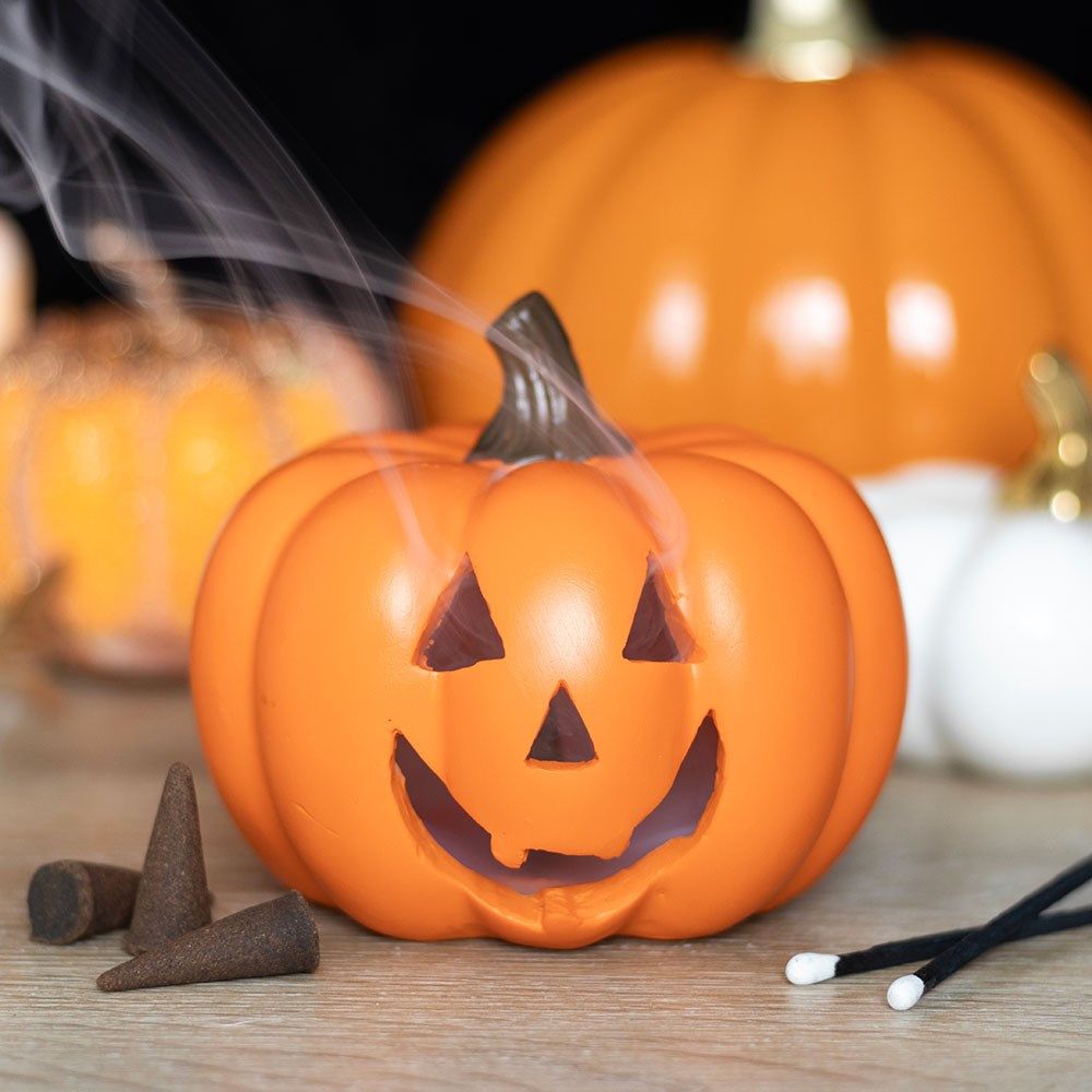 Orange Pumpkin Incense Burner