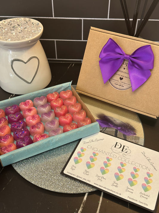 30 Heart LUXURY WAX MELT Selection Box - Enchanted Collection