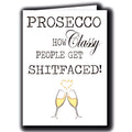 Prosecco - Birthday/Friend / Christmas Greeting Card