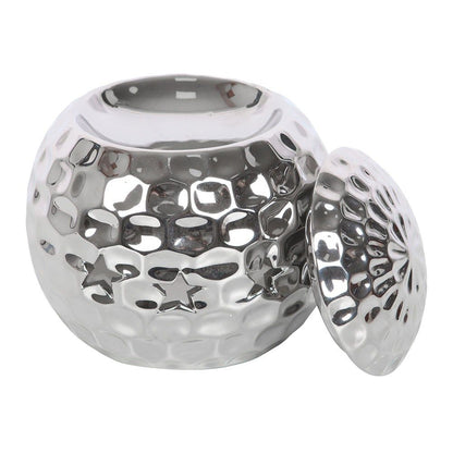 Silver Disco Ball Oil Burner/Wax Melter