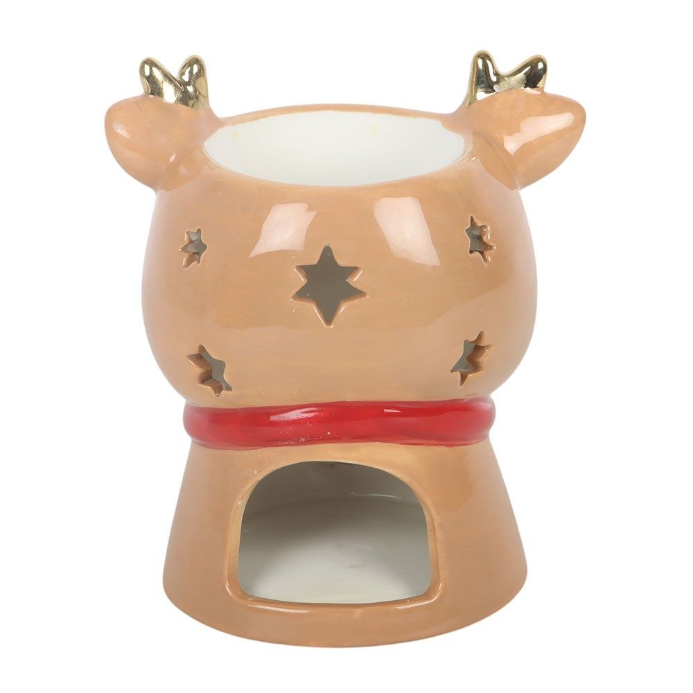 Cute Ruby Reindeer Ceramic - Oil Burner / Wax Melter