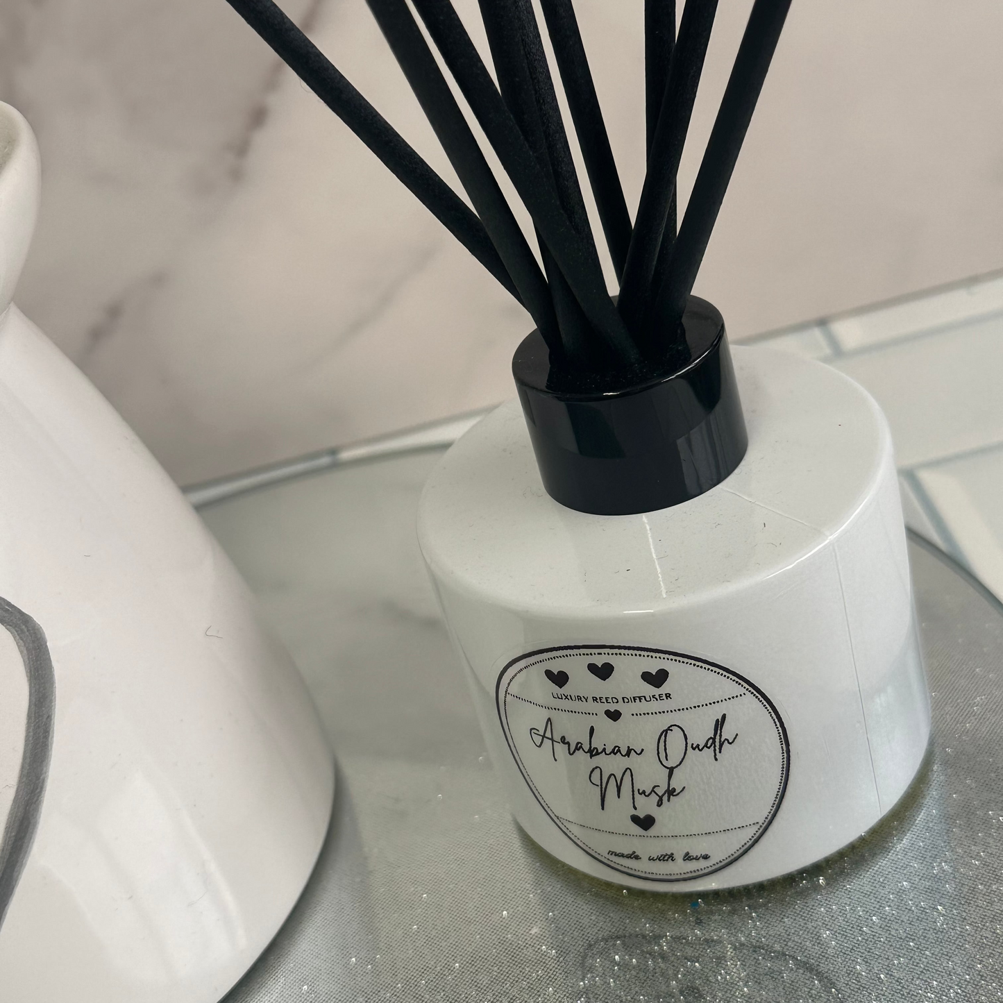 Luxe Reed Diffuser - White and Black