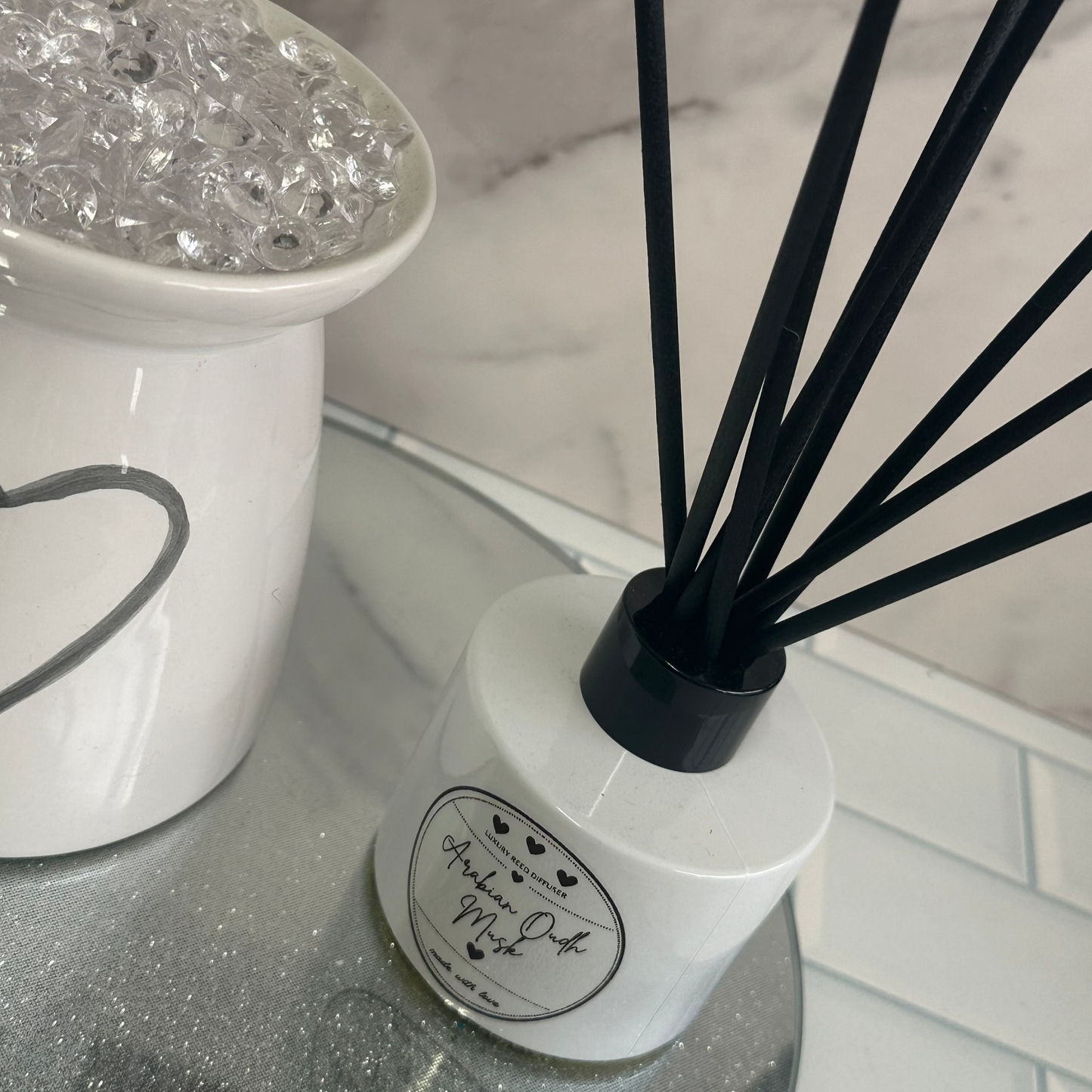 Luxe Reed Diffuser - White and Black